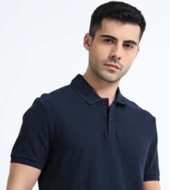 Marks & Spencer Jacquard T-shirts - Navy Blue