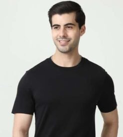 Marks & Spencer Round Neck T-shirts - Black