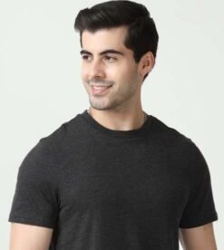 Marks & Spencer Round Neck T-shirts - Charcoal Grey