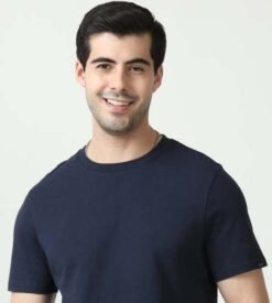 Marks & Spencer Round Neck T-shirts - Navy Blue