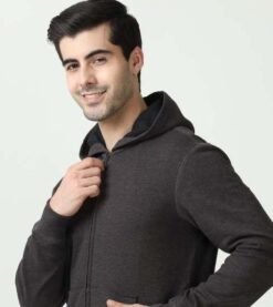 Marks & Spencer Hoodie Jacket - Charcoal Grey